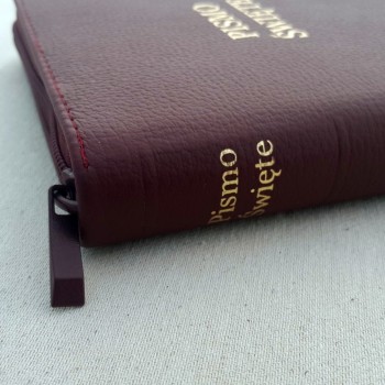Biblia UBG F2 Skóra miękka, ciemny brąz/chocolate (Grubszy papier)